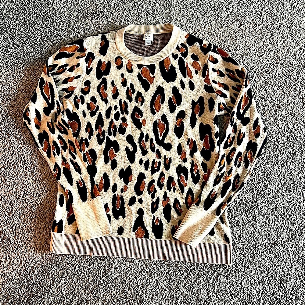 Leopard print sweater